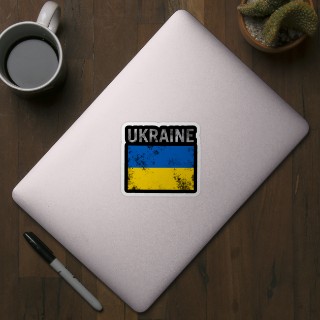 UKRAINE FLAG by DEMON LIMBS